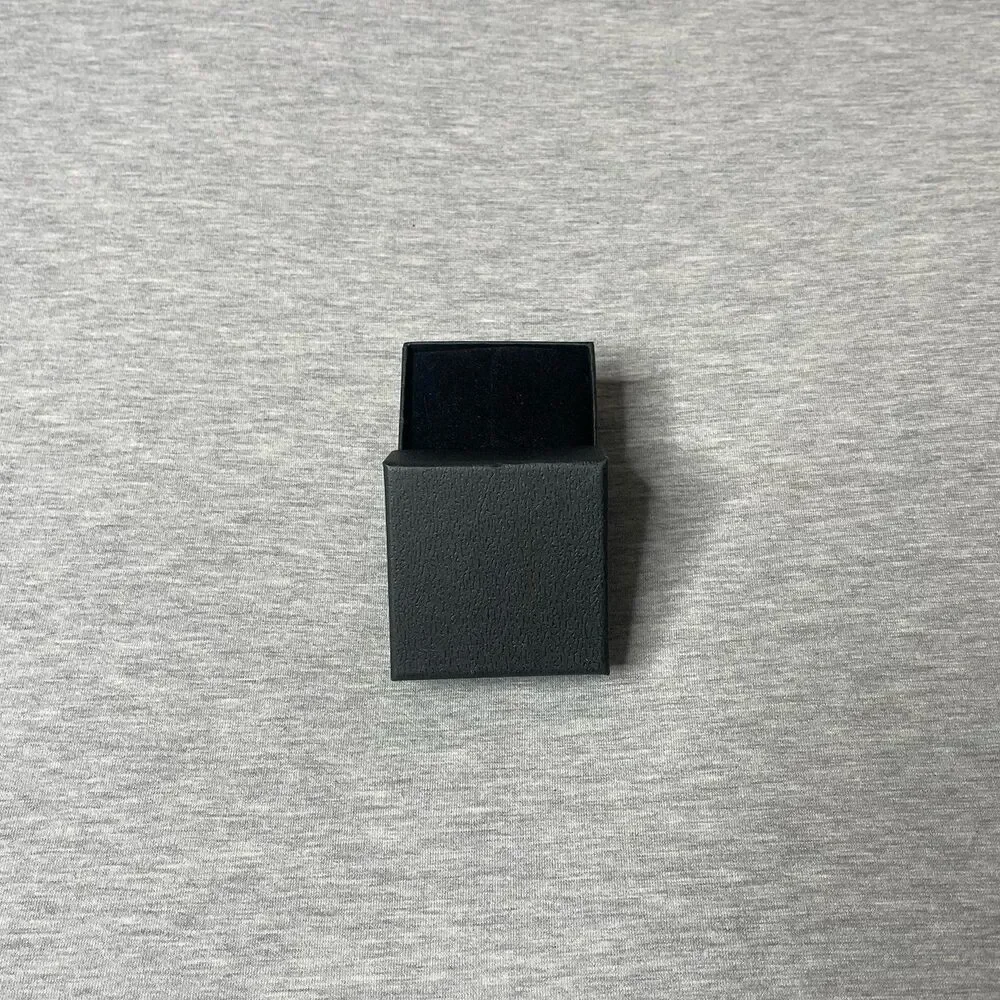 Macy’s Solid Black 2.5” x 2.5” Jewelry Gift Box